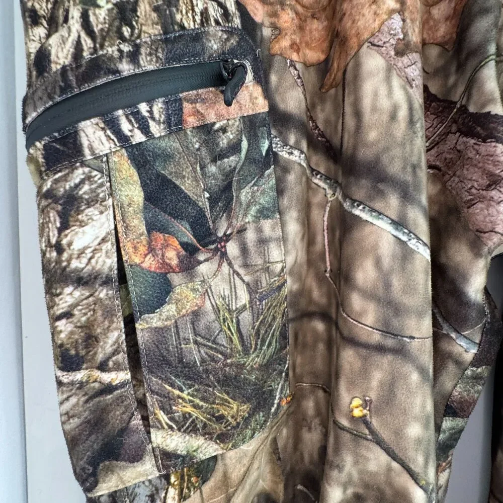 Mossy Oak Men’s XL Camo Hunting Pants – Polyester, Zip Ankles, Comfort Waist